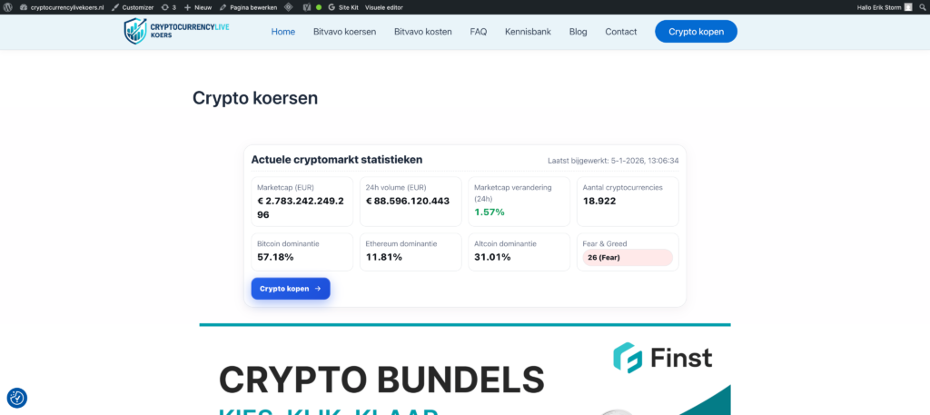 Cryptocurrencylivekoers.nl