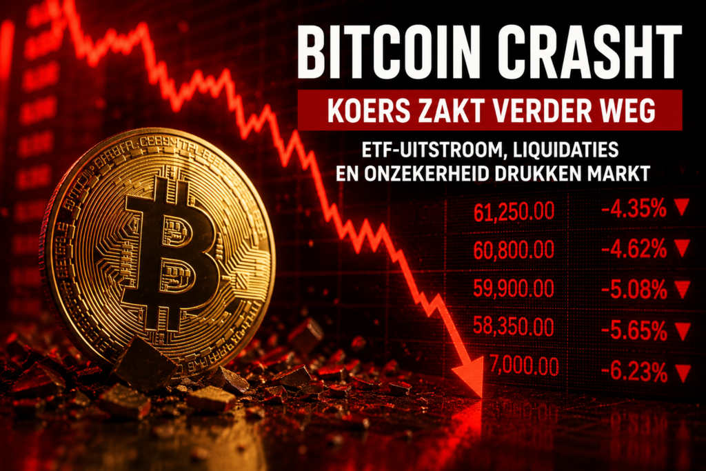 Bitcoin crash vandaag